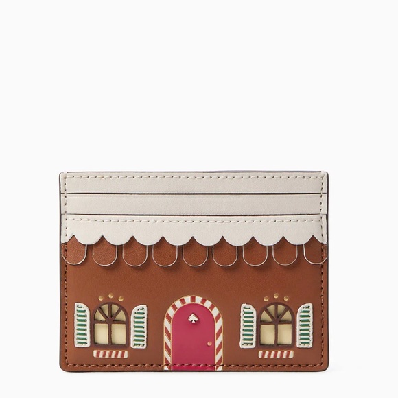 Kate Spade gingerbread house card case - Picture 4 of 7